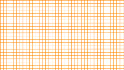 Orange and white plaid checkered background. Abstract seamless pattern.