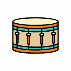Illustrated Drum Vector Graphic, Vector Image