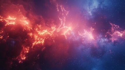 Stunning Cosmic Nebula: Abstract Galaxy Background With Stars, Space Art, And Universe Inspiration.