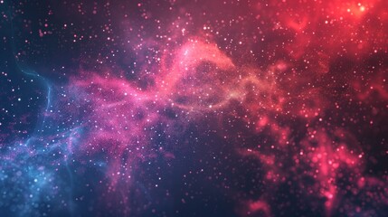 Nebula Galaxy Cosmic Background. Abstract Red, Blue Space Dust, Starfield. Science, Universe Concept