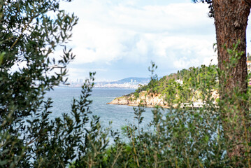 View of the Sea of Marmara from the Princes' Islands. High quality photo