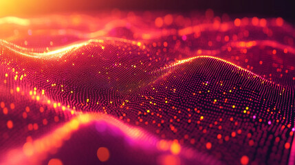 Large digital funnel in rainbow colors representing big data technology and information processing. Abstract concept of data collection, analysis, and transformation into insights