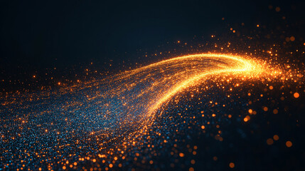 Large digital funnel in rainbow colors representing big data technology and information processing. Abstract concept of data collection, analysis, and transformation into insights