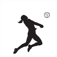 Volleyball Player silhouette
