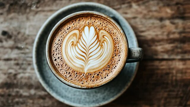Aromatic Latte Art: Indulge in the creamy texture and exquisite latte art. The perfect blend of coffee and milk, creating a visual masterpiece.