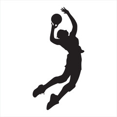 Volleyball Player silhouette
