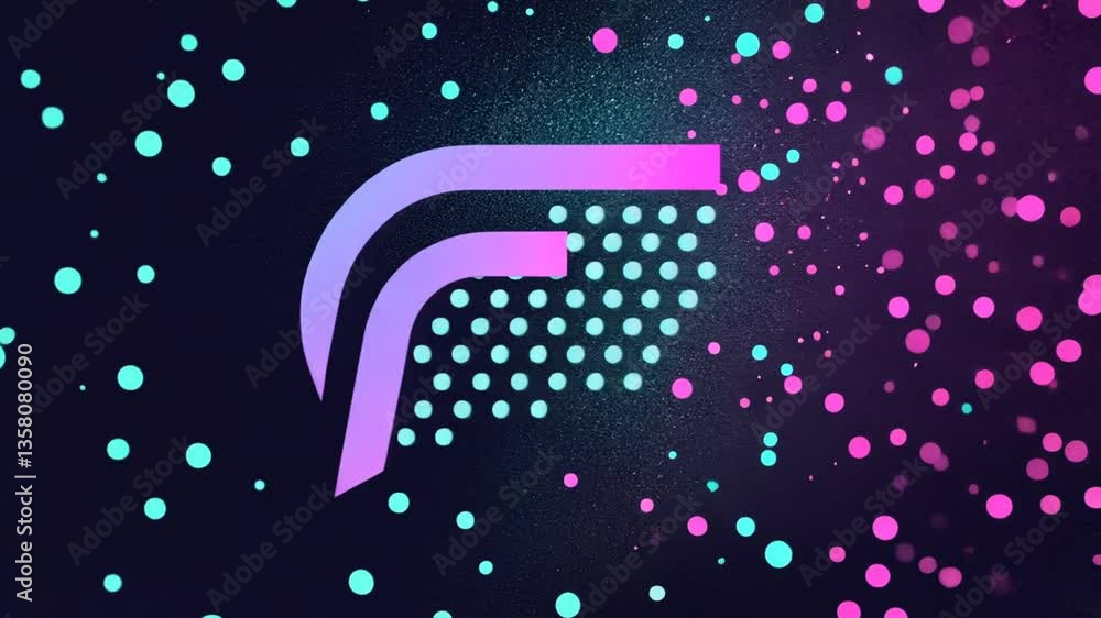 Poster creative modern typography with colorful bold design elements generative ai