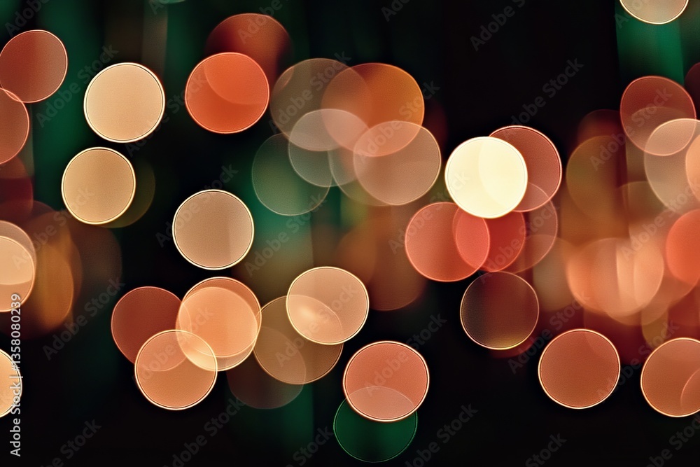 Poster colorful abstract background featuring blurred lights in vibrant circles creating a festive atmosphe
