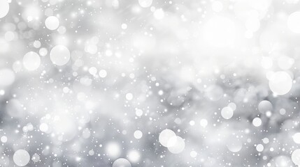 Silver Sparkle Bokeh Background For Christmas And Holiday Season Designs
