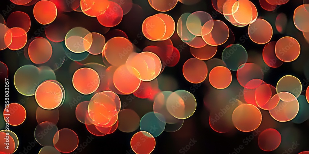 Aufkleber colorful abstract background features vibrant bokeh lights in a variety of hues creating a mesmerizi