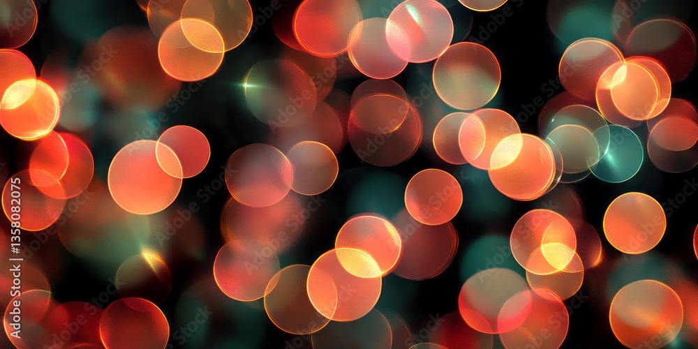 Aufkleber colorful abstraction with luminous circles creating a vibrant background