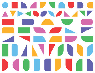 Abstract geometric vector shapes and icons.
