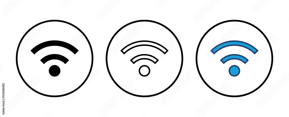 Poster wifi icon vector. signal vector icon. wireless icon vector