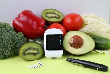 Glucometer and useful products for diabetes