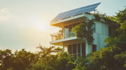 Modern Eco Friendly Home With Solar Panels