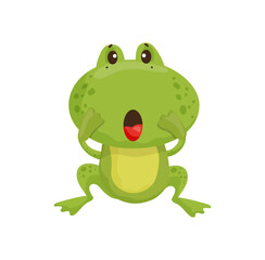 Surprised Cartoon Frog