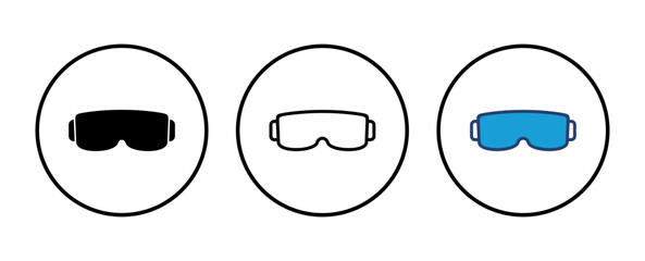 Glasses icon vector. Glasses vector icon