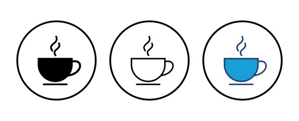 coffee cup icon vector. cup a coffee icon vector.