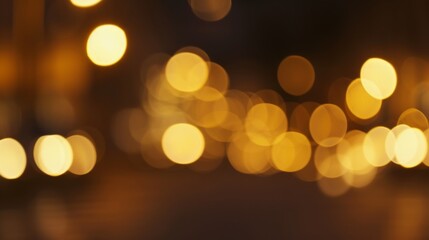 Fototapeta premium Abstract Gold Bokeh Lights Background For Celebration & Festive Designs