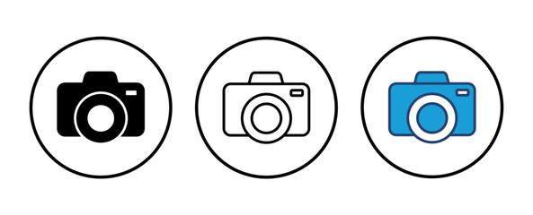 Camera icon vector. photo camera icon. camera photography icon.