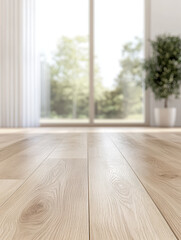 empty room with wooden floor