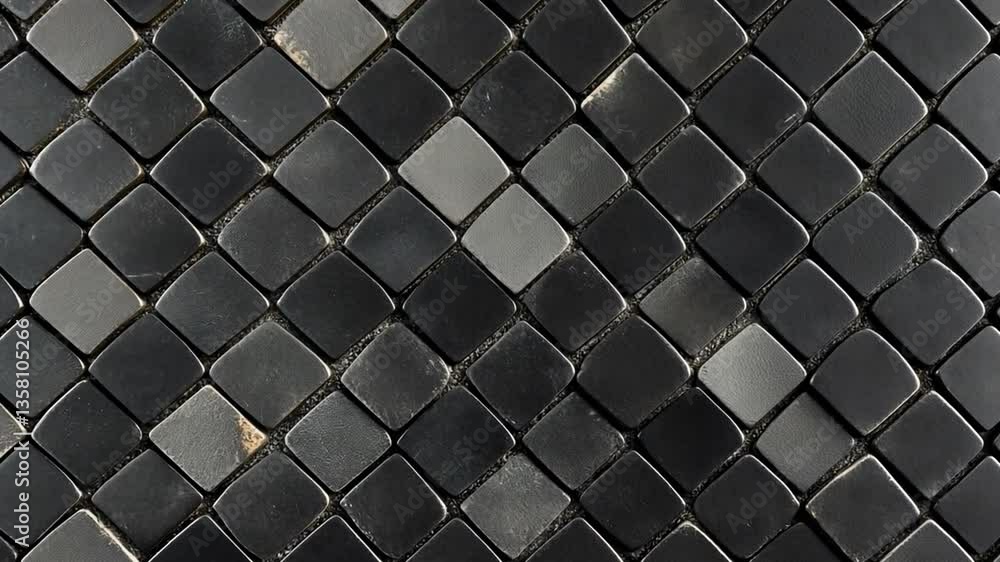 Poster dark grey hexagonal tiles create a modern textured background generative ai