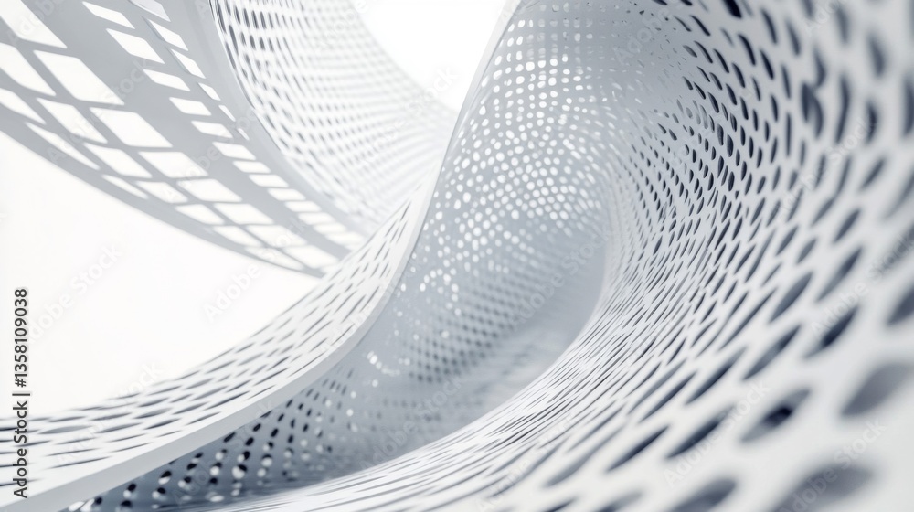 Poster abstract white and grey mesh pattern background