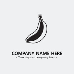 Banana illustration for logo company vector image
