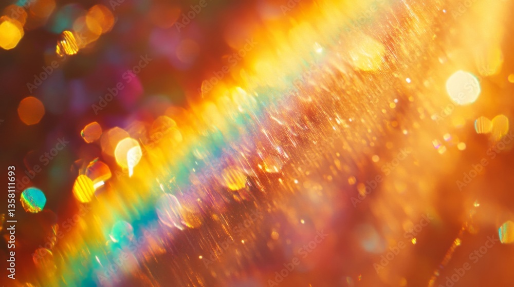 Poster abstract colorful bokeh background with glowing lights