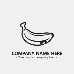 Banana illustration for logo company vector image