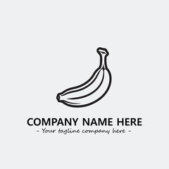 Banana illustration for logo company vector image