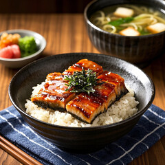 Unagi Donburi &ndash; Japanese Grilled Eel Rice Bowl
