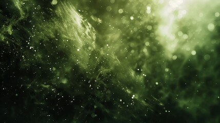 Abstract Green Sparkle Dust, Glitter Texture, Magic Particles Background