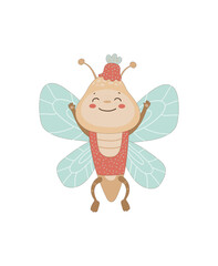 Smiling Cartoon Firefly