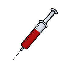 Fototapeta premium Syringe Injection ilustration