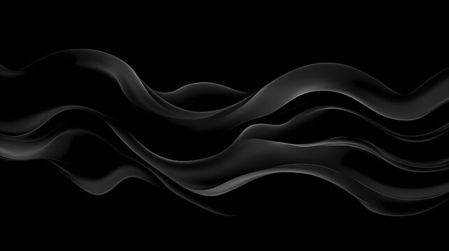 Dark obsidian smoke flows in enigmatic waves, suited for moody visuals,. obsidian. illustration. Enigmatic Obsidian. Illustration