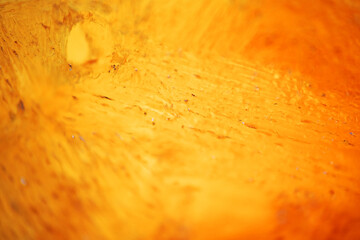 Macro texture of frozen iced lemon tea as background