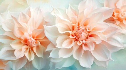 Obraz premium Beautiful close up floral arrangement with soft and delicate colors