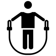 Bodybuilding glyph icon