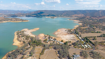 Lake Eildon and the Victorian town of  Bonnie Doon