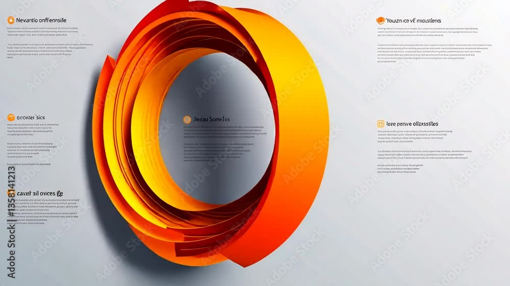 Poster colorful circular design with layered texture on a light background generative ai