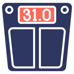 Kettlebell glyph color icon