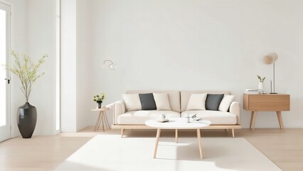 modern living room with sofa