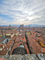 Obraz premium Panorama of Bologna city center, Italy