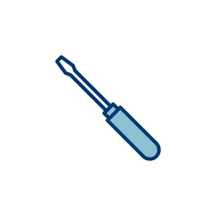 Screwdriver icon vector isolated on white background. Screwdriver vector icon