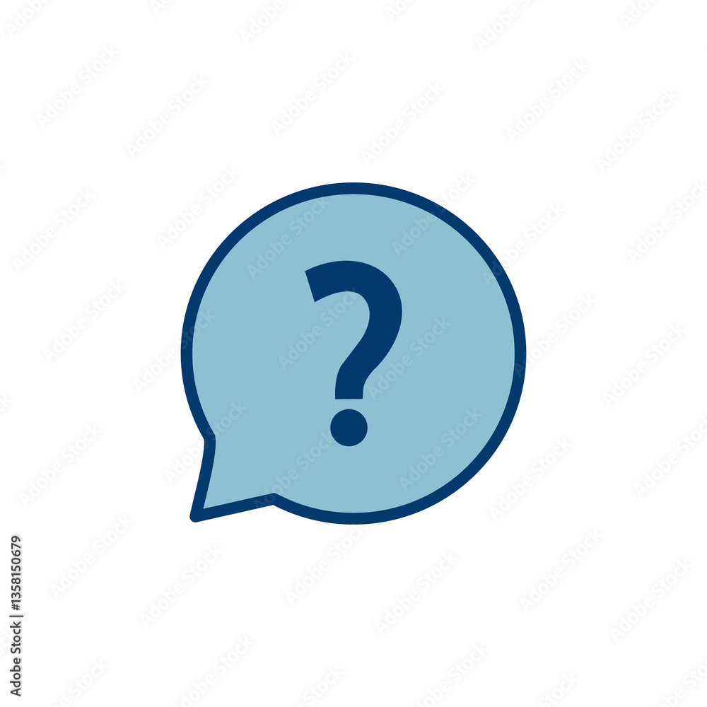 Aufkleber question icon vector isolated on white background. question mark sign. help icon. faq
