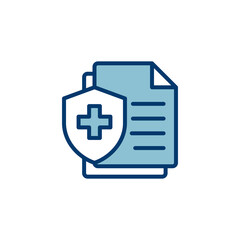 Medical insurance icon vector isolated on white background. health insurance icon