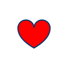 Heart icon vector isolated on white background. Heart vector icon. Like icon vector. Love