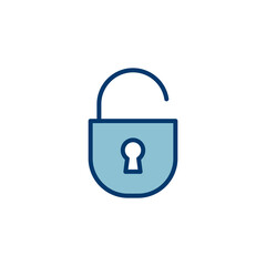 Lock icon vector isolated on white background. Encryption icon. Security symbol. Secure. Private