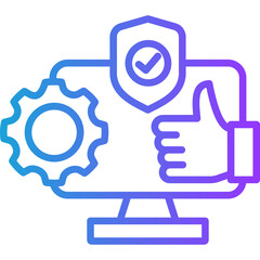 System Reliability line gradient icon